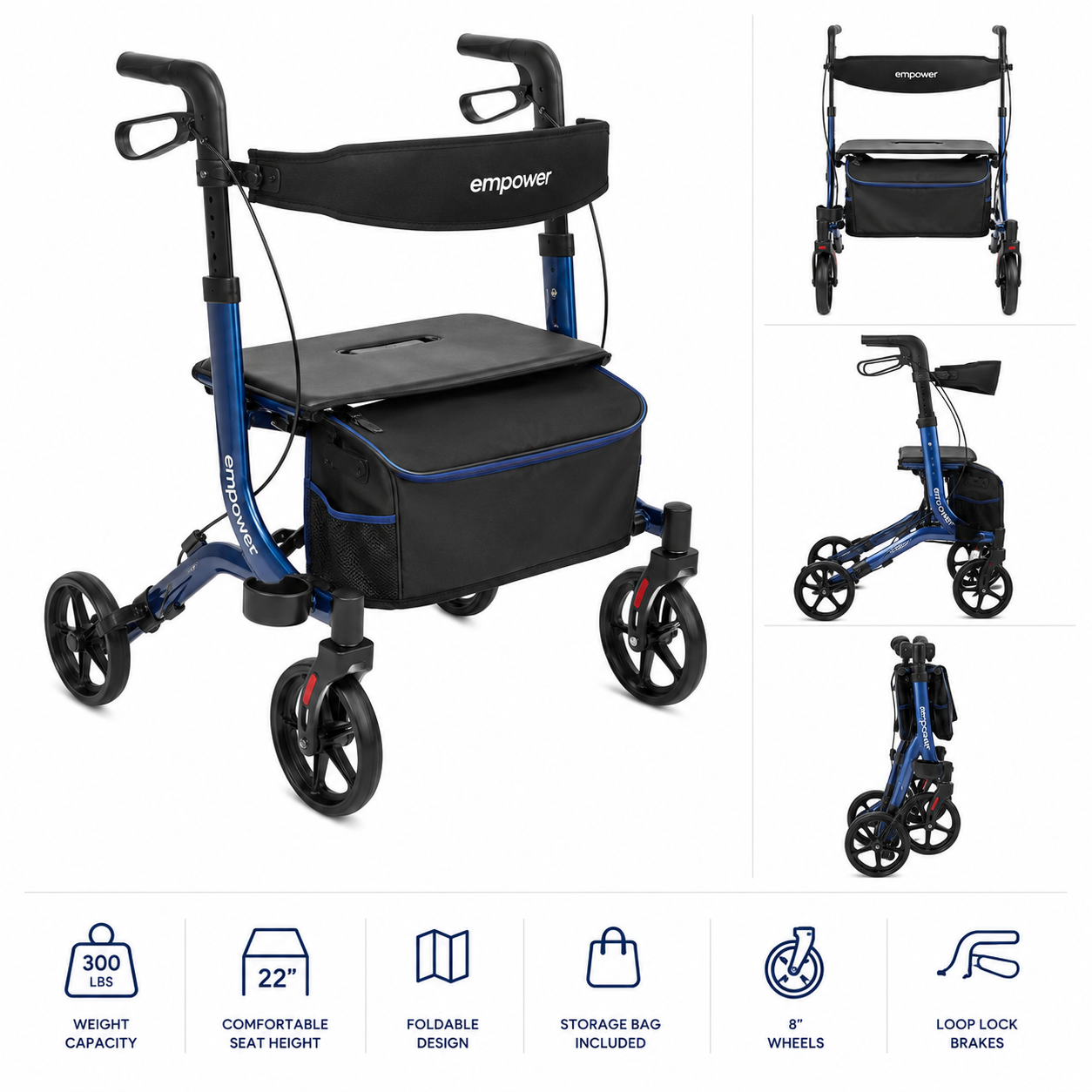 Medline Empower Rollator Walker